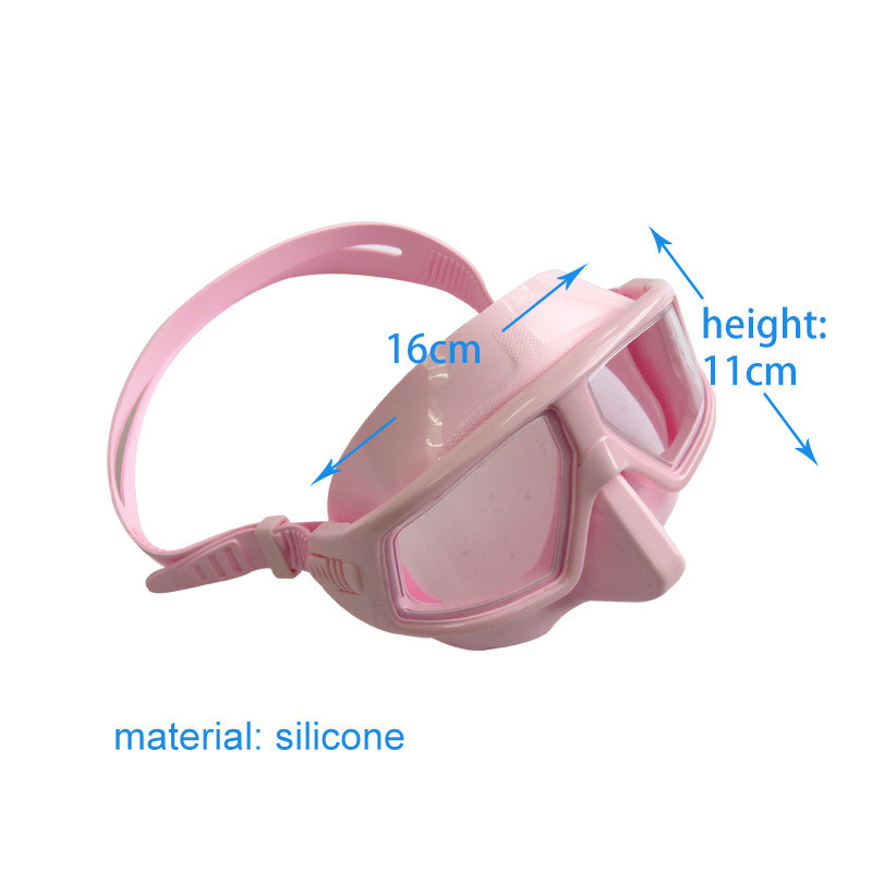 Маска за гмуркане за възрастни Регулируеми силиконови очила за свободно гмуркане Подводна спасителна маска за гмуркане с шнорхел Водоустойчиви мъгливи очила за плуване