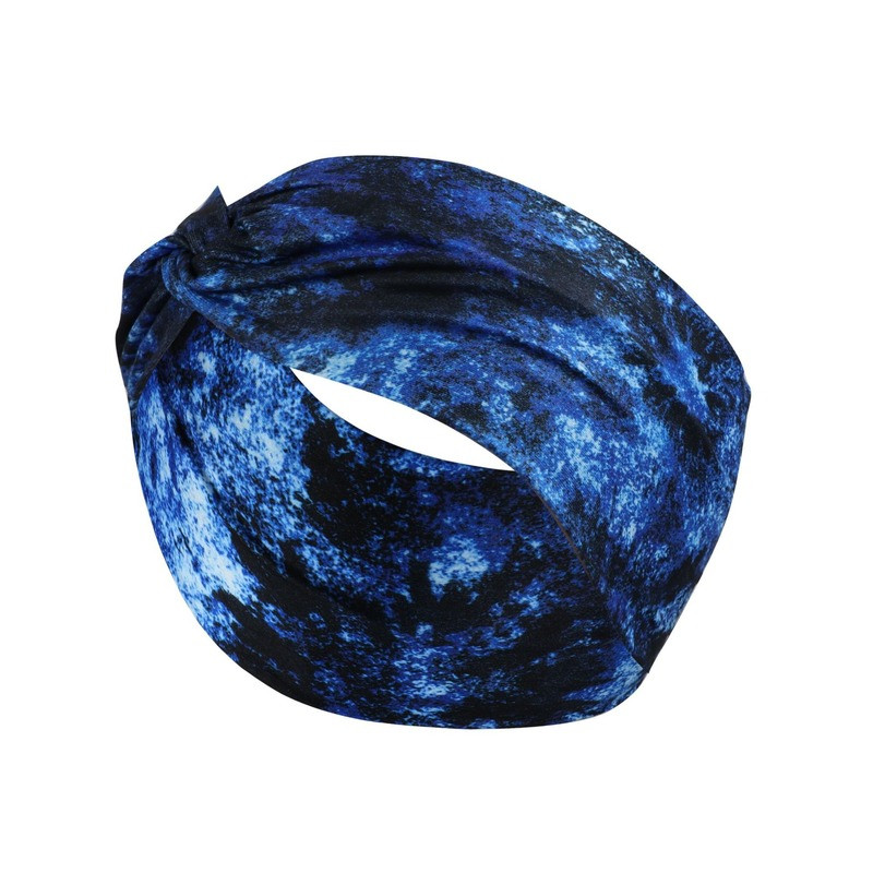 1PC Дамска лента за глава Спортна еластична превръзка Лента за пот Еластични йога ленти за коса Лента за глава Шапки Спортна безопасност Широка лента за глава