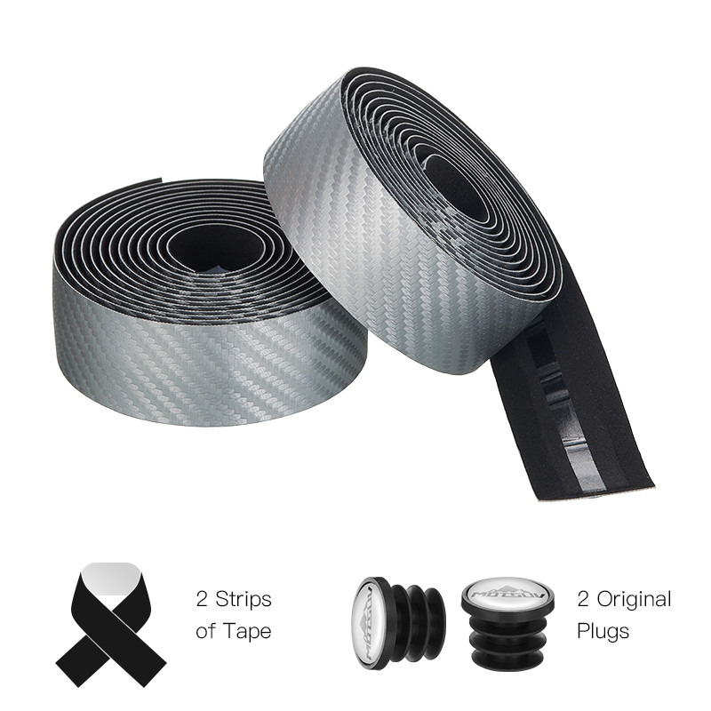 Нов велосипед Кормило шосеен велосипед Противоплъзгащ се силикагел EVA ударопоглъщаща ръкохватка Лента за лента за колоездене Краен щепсел