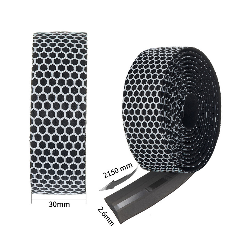 Нов велосипед Кормило шосеен велосипед Противоплъзгащ се силикагел EVA ударопоглъщаща ръкохватка Лента за лента за колоездене Краен щепсел