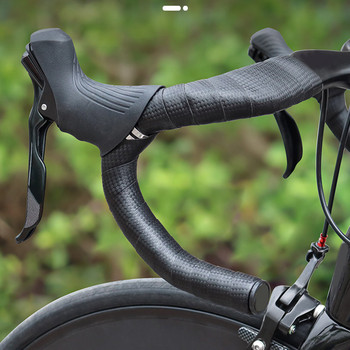 1 Ζεύγος τιμόνι ποδηλάτου με λουράκι PU Carbon EVA Αντιολισθητικός ιμάντας που απορροφά κραδασμούς Αξεσουάρ Speed Road Bike Bicicletas