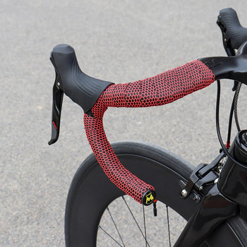Лента за кормило на велосипед Honeycomb Силиконова EVA пяна Противоплъзгаща се обвивка на дръжката на планинския велосипед Bike Bar Tape End Plug Bike Accessory