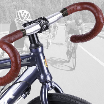 Лента за кормило на велосипед Шосейни ленти за ръкохватка на велосипед Противоплъзгащи се PU дишащи велосипедни амортизационни антивибрационни ленти със запушалка в края на щангата