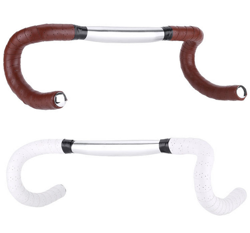 Лента за кормило на велосипед Шосейни ленти за ръкохватка на велосипед Противоплъзгащи се PU дишащи велосипедни амортизационни антивибрационни ленти със запушалка в края на щангата