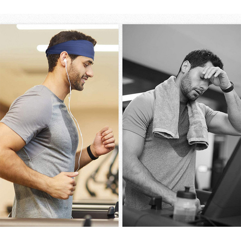Спортна лента за глава Фитнес превръзка за пот Лента за коса за глава Тенис Йога Попиваща пот Лента за глава Баскетбол Лента за пот за бягане Жени Мъже