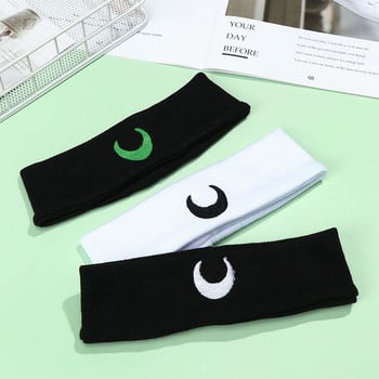 Γυναικεία Κορίτσια Γιόγκα Hairband Moon Soft Elastic Dance Bandana Makeup Headwrap Moon Print Makeup Headwrap