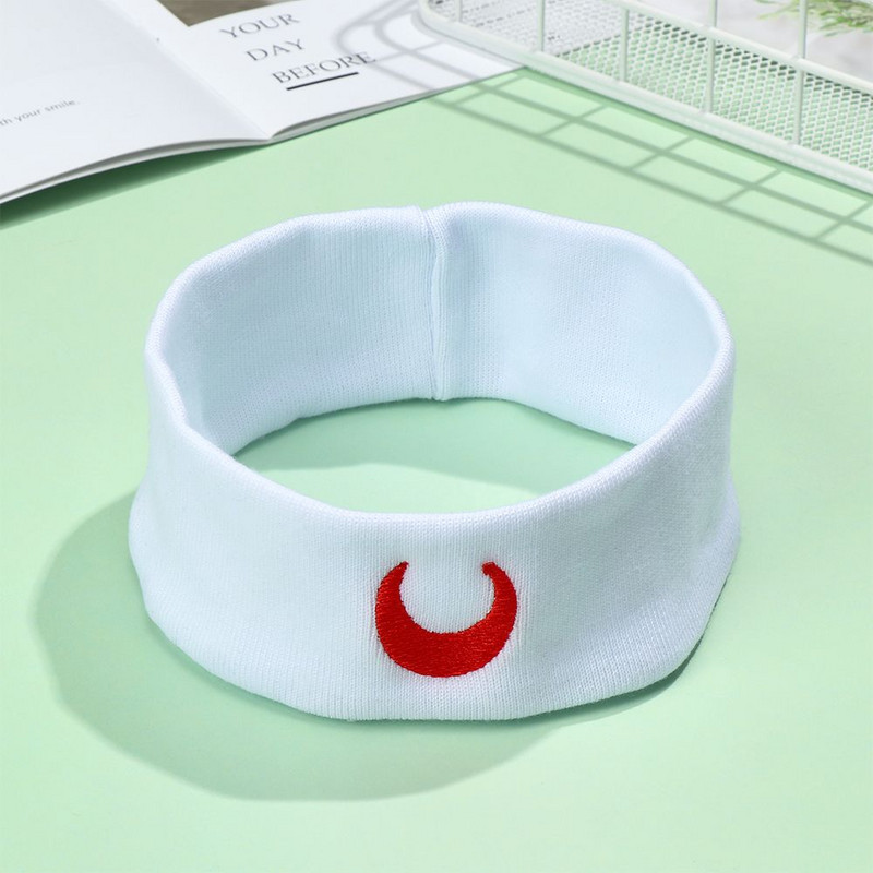 Жени Момичета Йога Лента за коса Moon Мека еластична танцова бандана Грим Грим Moon Print Грим Хидравлика