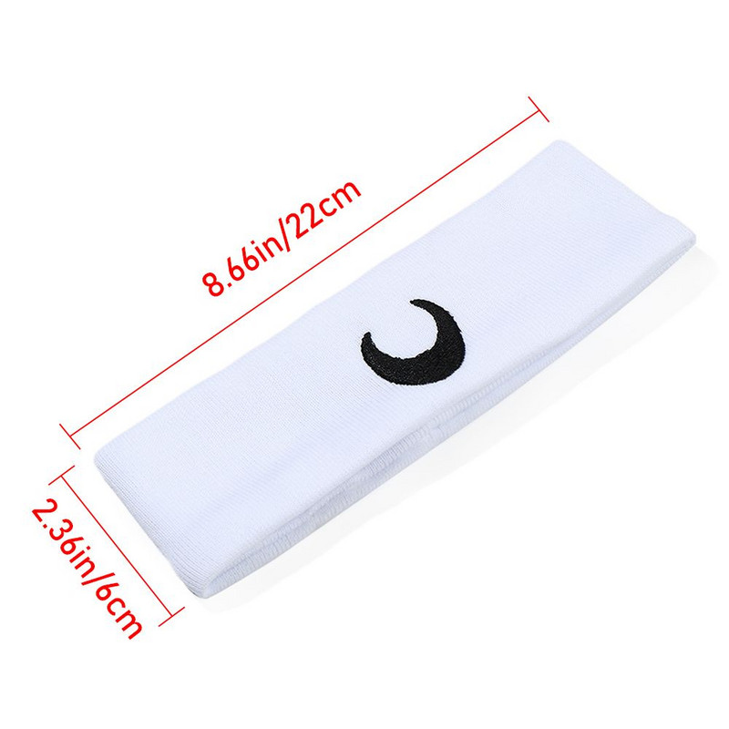 Жени Момичета Йога Лента за коса Moon Мека еластична танцова бандана Грим Грим Moon Print Грим Хидравлика