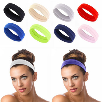 1PC Φορητό Γυναικείο Γυμναστήριο Γιόγκα Γυναικείο γυμναστήριο ιδρώτας κεφαλής Κορδέλες μαλλιών Stretch Headbands Absorb Sweat Towel Sports Sweatband