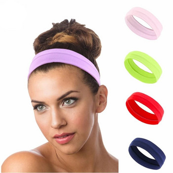 1PC Φορητό Γυναικείο Γυμναστήριο Γιόγκα Γυναικείο γυμναστήριο ιδρώτας κεφαλής Κορδέλες μαλλιών Stretch Headbands Absorb Sweat Towel Sports Sweatband
