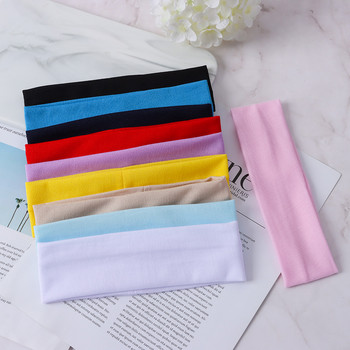 Fashion Sports Headbands for Women Solid Elastic Hair Bands Running Fitness Yoga Hairbands Stretch Makeup Hair Accessories Hot