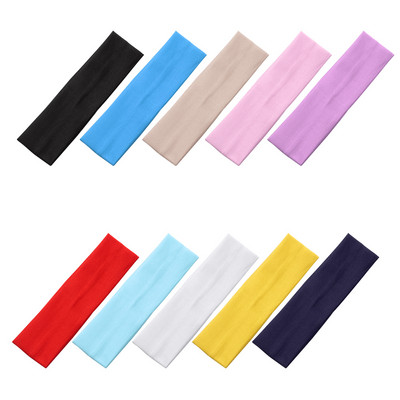 Fashion Sports Headbands for Women Solid Elastic Hair Bands Running Fitness Yoga Hairbands Stretch Makeup Hair Accessories Hot