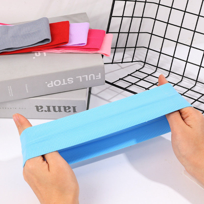 Модни спортни ленти за глава, неплъзгащи се еластични ленти за глава, бягащи, абсорбиращи потта йога спа, измиване на лицето, лента за коса за жени, мъже, коса