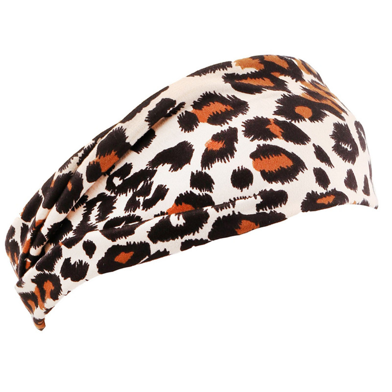 Gėlių jogos elastinė plaukų juosta Madinga moteriška galvos juosta, marginta bohemiškai plačia sportine šone, ištempiama treniruoklių salės galvos juosta bėgimo priedai