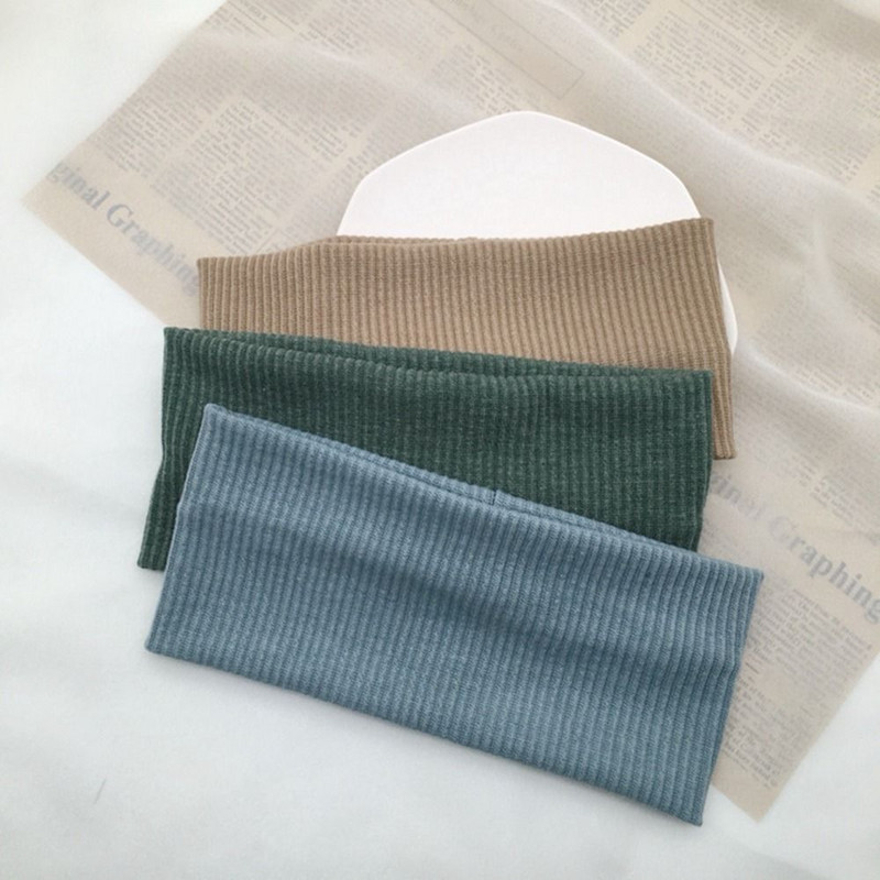 Класически едноцветни плетени спортни еластични ленти за глава за мъже, жени, лента за пот, ленти за коса, аксесоари за коса за бягане