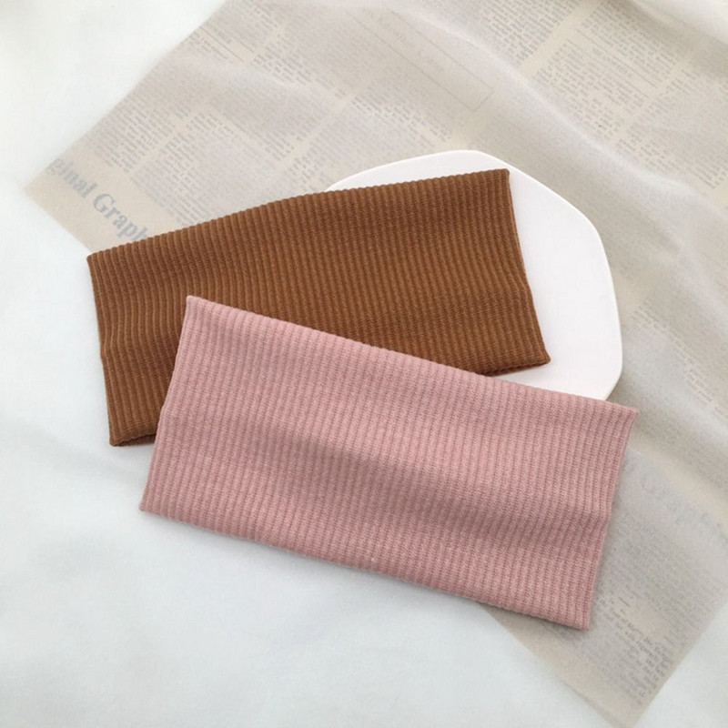 Класически едноцветни плетени спортни еластични ленти за глава за мъже, жени, лента за пот, ленти за коса, аксесоари за коса за бягане