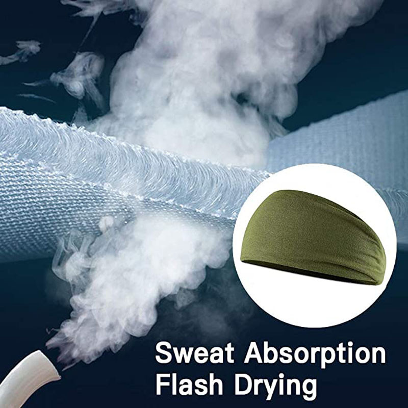 Дамски ленти за глава Йога Еластични ленти за коса Тренировка Бягане Нехлъзгаща се Пот Опаковка за коса За спортни развлечения Поглъщане на пот