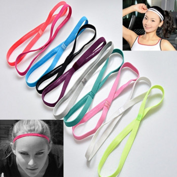 Γυναικεία Stretch Sports Yoga Hairband Headband για άνδρες Sport Running Fitness Headbands Ελαστική αντιολισθητική ζώνη κεφαλής γυμναστικής