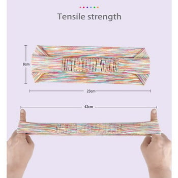 Спортна лента за глава Бягане Фитнес Лента за пот Еластична абсорбираща пот Колоездене Джог Тенис Йога Фитнес Лента за глава Превръзка за коса Мъже Жени