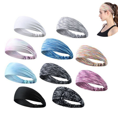 Sports Headband Running Fitness Sweatband Ελαστικό απορροφητικό ιδρώτα Ποδηλασία Jog Tennis Yoga Gym Head Band Επίδεσμος μαλλιών Ανδρικά Γυναικεία