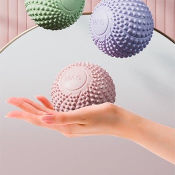 7CM топка за йога Ръчна магнитна терапия Spiky Hand Foot Massage Ball Relax Body Reduce Pressure Pocket Massager Health Care Tool