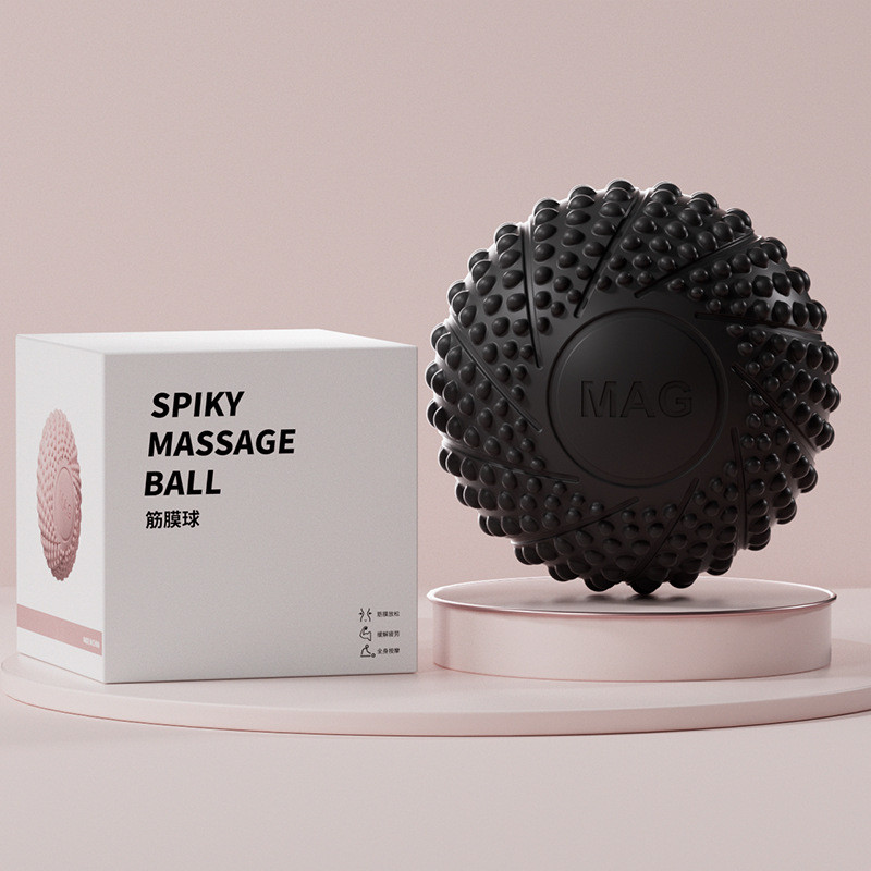 7CM топка за йога Ръчна магнитна терапия Spiky Hand Foot Massage Ball Relax Body Reduce Pressure Pocket Massager Health Care Tool