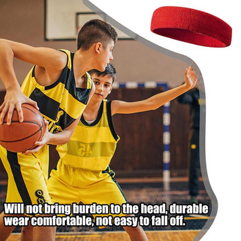 Sports Headband Running Fitness Sweatband Ελαστικό απορροφητικό ιδρώτα Ποδηλασία Jog Tennis Yoga Gym Head Band Hair Ανδρικές γυναίκες