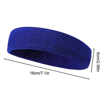 Sports Headband Running Fitness Sweatband Ελαστικό απορροφητικό ιδρώτα Ποδηλασία Jog Tennis Yoga Gym Head Band Hair Ανδρικές γυναίκες