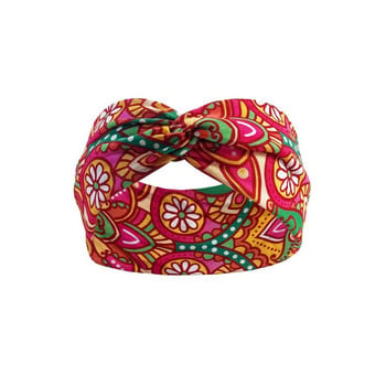 Μόδα Boho Style Cross Hair Band Headbands Elastic Boho Style Women Turban Αναπνέει αθλητική γιόγκα μαντήλι κεφαλής