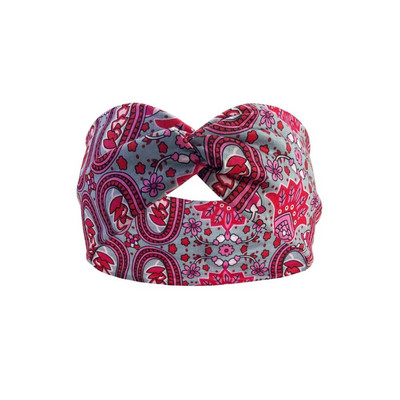 Divat Boho stílusú Cross Hair Band Fejpántok Elasztikus Boho Style Női Turbán Légáteresztő Sport Jóga Fejpánt Fejkendő