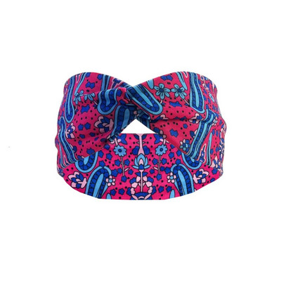 Divat Boho stílusú Cross Hair Band Fejpántok Elasztikus Boho Style Női Turbán Légáteresztő Sport Jóga Fejpánt Fejkendő