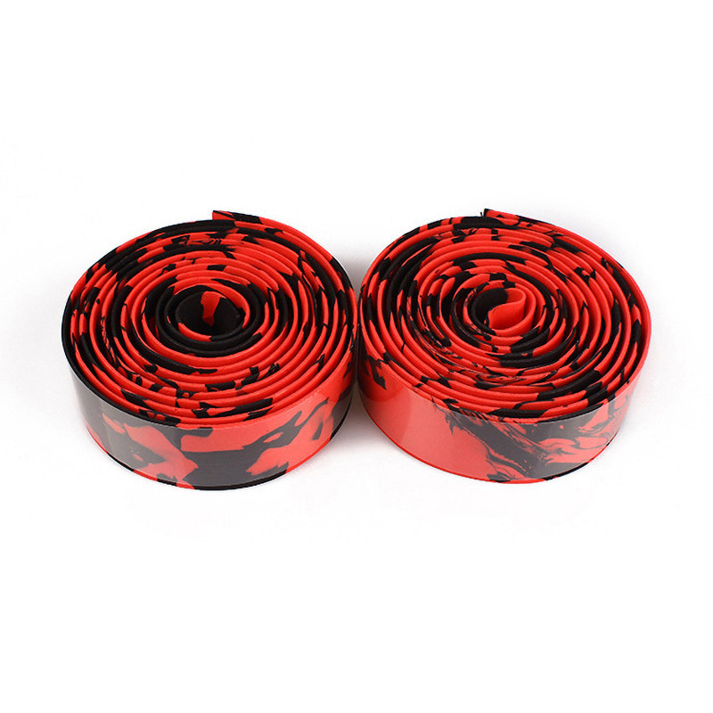 Cureaua pentru ghidon pentru bicicletă de drum, amortizare Dead Fly, coarne pentru bicicletă, curea cu mâner pentru bicicletă, curea de camuflaj cu bandă multicoloră