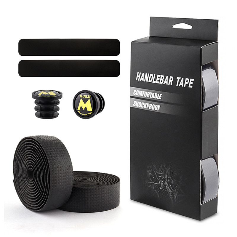 MUQZI лента за кормило шосеен велосипед против плъзгане PU EVA лента за кормило за подобряване на сцеплението на велосипеда