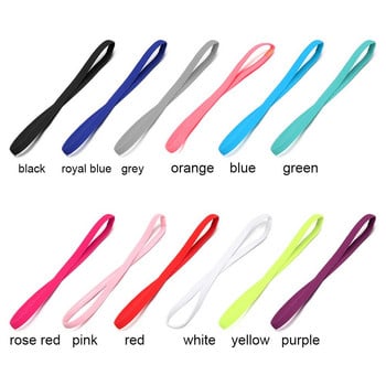 1 PC Candy Color Γυναικείες μπάντες μαλλιών γιόγκα Sports Headband Girls Sport Αντιολισθητικό ελαστικό ελαστικό Sweatband Football Running