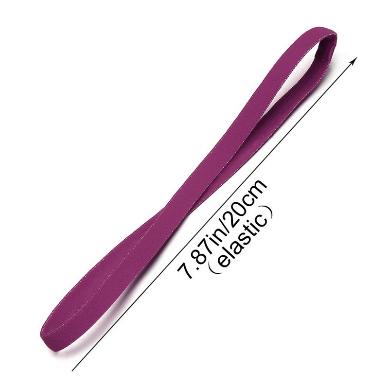 1 PC Candy Color Жени Мъже Йога ленти за коса Спортна лента за глава Момичета Спорт против приплъзване Еластична гумена лента за пот Футбол Бягане