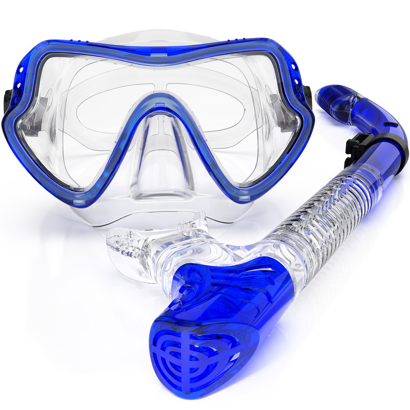 Sukeldumismask Professionaalne snorgelsukeldumismask ja snorkelid Prillid Prillid Sukeldumisujumine Easy Breath Tube komplekt Snorkelmask
