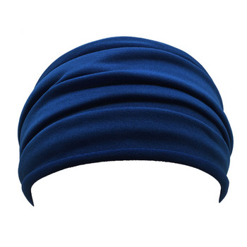 13 Χρώματα Stretch Yoga Hairband Γυναικεία Διπλώστε Φαρδιά Αθλητική Μαλλιά Αντιολισθητική Ελαστική Headband Turban Headwrap Αξεσουάρ για τρέξιμο
