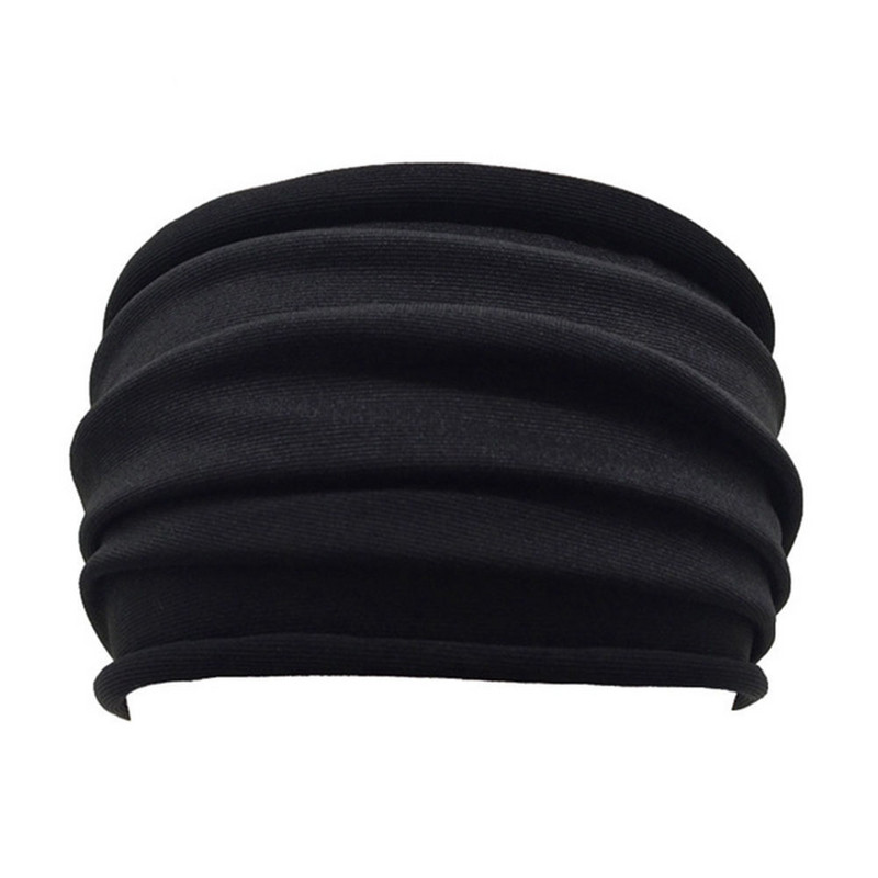 13 цвята разтеглива йога лента за коса Дамска сгъваема широка спортна лента за коса Неплъзгаща се еластична лента за глава Тюрбан Аксесоари за бягане