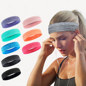 Running Sports Headband Ελαστικές λωρίδες μαλλιών γιόγκα Μπάντα που απορροφά τον ιδρώτα Fitness Head wear Wide Sweatband Gym Running Head Turban