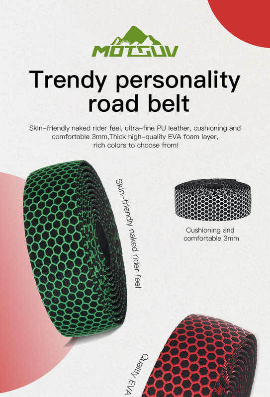 Bandă MOTSUV EVA moale și respirabilă pentru mâner pentru bicicletă, design clasic de găuri în fagure, Dead Fly Road, bandă pentru mâner, accesorii noi