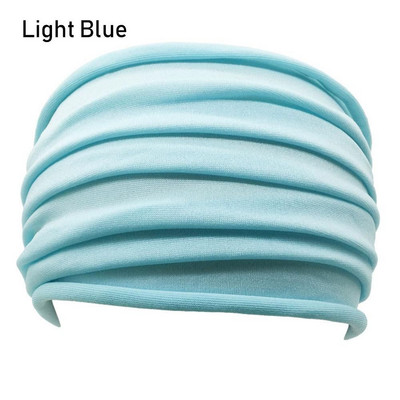 Moteriška 13 spalvų nauja neslystanti elastinga plati sportinė galvos juosta sulankstoma joga plaukų juosta Turbanas, bėgiojantis galvos apvyniojimas, ištempiama plaukų juosta