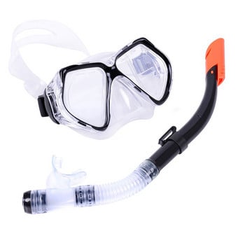 2024 New Diving Mask Goggles Swimming Scuba Half Dry Tube Snorkeling Αναπνευστική Μάσκα κατά της ομίχλης Γυαλιά κολύμβησης για ενήλικες