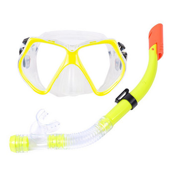 2024 New Diving Mask Goggles Swimming Scuba Half Dry Tube Snorkeling Αναπνευστική Μάσκα κατά της ομίχλης Γυαλιά κολύμβησης για ενήλικες