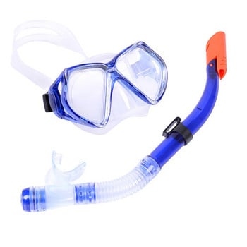 2024 New Diving Mask Goggles Swimming Scuba Half Dry Tube Snorkeling Αναπνευστική Μάσκα κατά της ομίχλης Γυαλιά κολύμβησης για ενήλικες