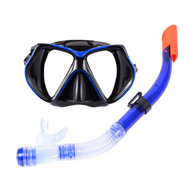 2024 New Diving Mask Goggles Swimming Scuba Half Dry Tube Snorkeling Αναπνευστική Μάσκα κατά της ομίχλης Γυαλιά κολύμβησης για ενήλικες