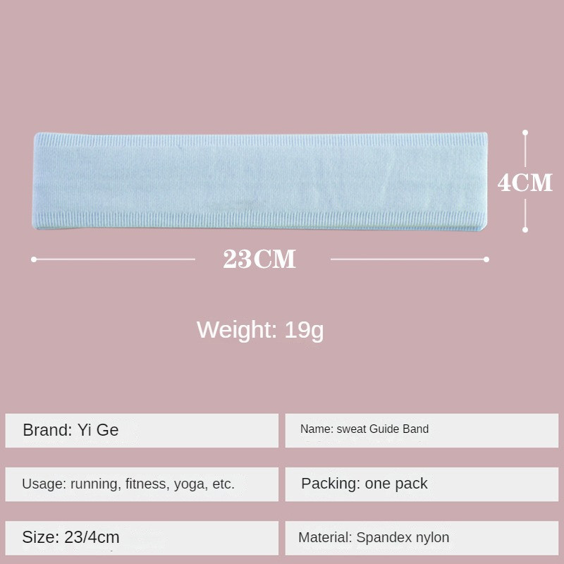 Banda pentru cap pentru fitness, pentru yoga, pentru sport, pentru femei, care absoarbe transpirația, pentru alergare
