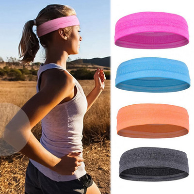 Sport Sweat Hair Band Sweat Absorbption Silicone Yoga Unisex Headband Headwrap for Workout Exercise Running Basket Headwear