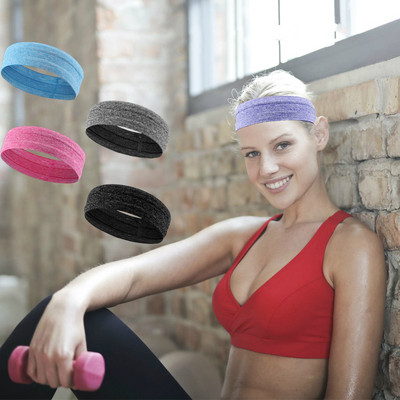 Sports Sweat-absorbent Belt Headbands for men and wom Sweatband head sets Cycling outdoor Fitness Run Yoga headband with button