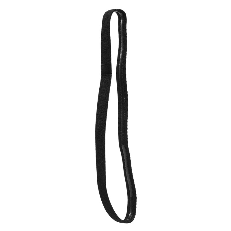 9 бр. Дебели нехлъзгащи се еластични ленти за глава, ленти за глава за коса, коса за упражнения и ленти за пот за жени и мъже (черни, сиви)