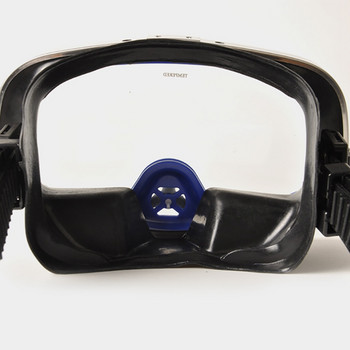Yon Sub Scuba Diving Classic Free Dive Mask καθαρισμένης σιλικόνης ενός παραθύρου Μαύρη βαλβίδα μύτης Μεγάλο πλαίσιο Μάσκα κατάδυσης για ενήλικες